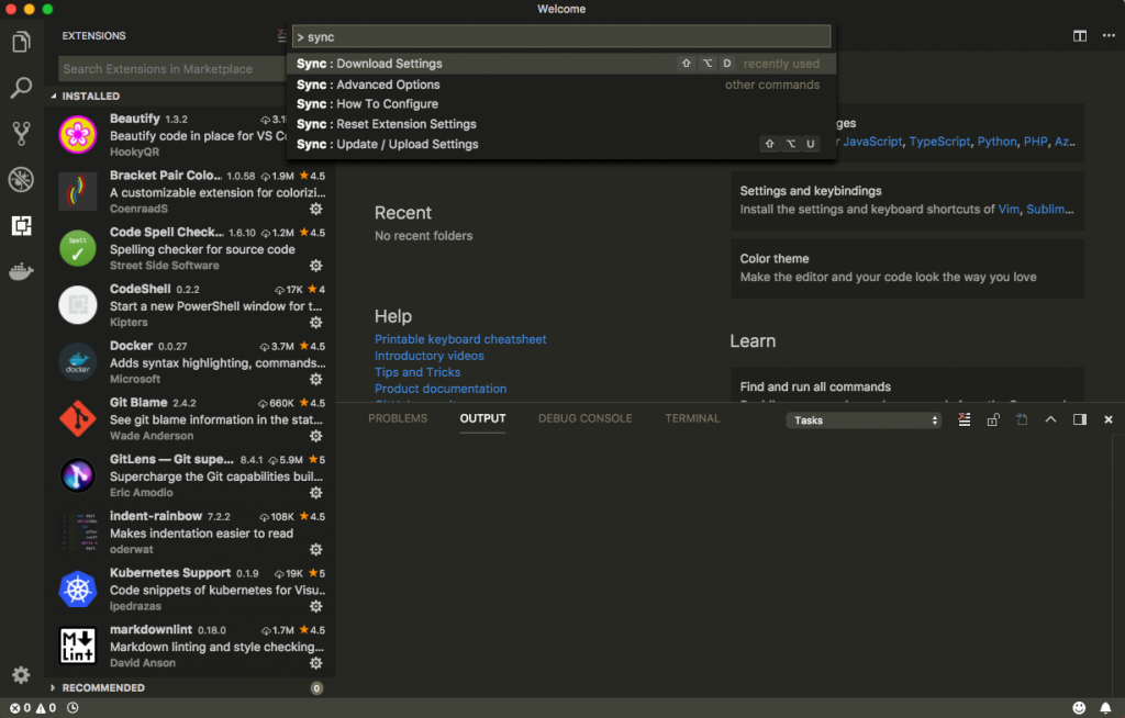 My list of Microsoft Visual Code Studio Extensions
